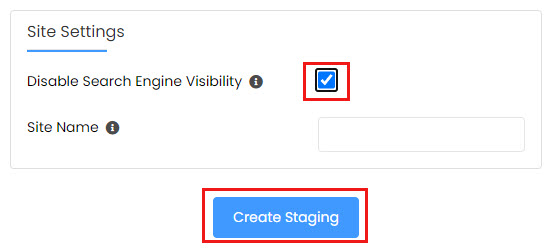 Disable search engine visibility for WordPress staging in cPanel